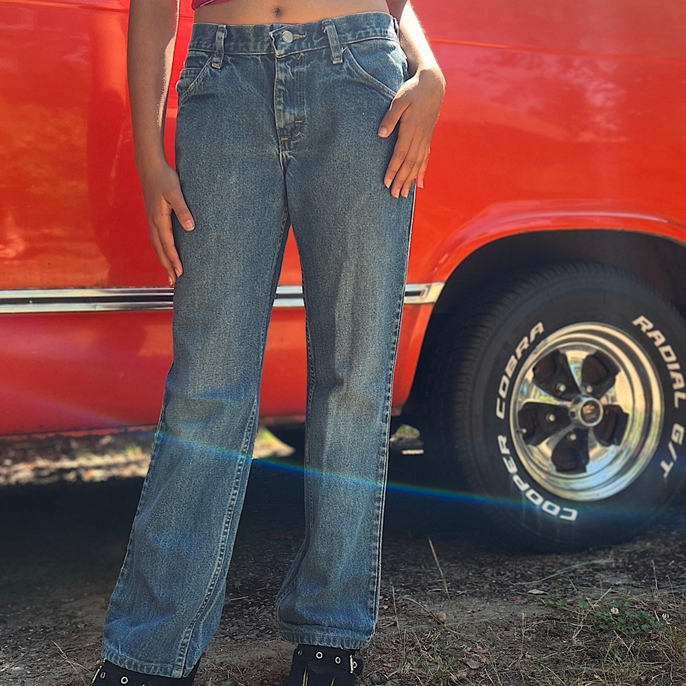 AMAZING PAIR OF VINTAGE WORK JEANS